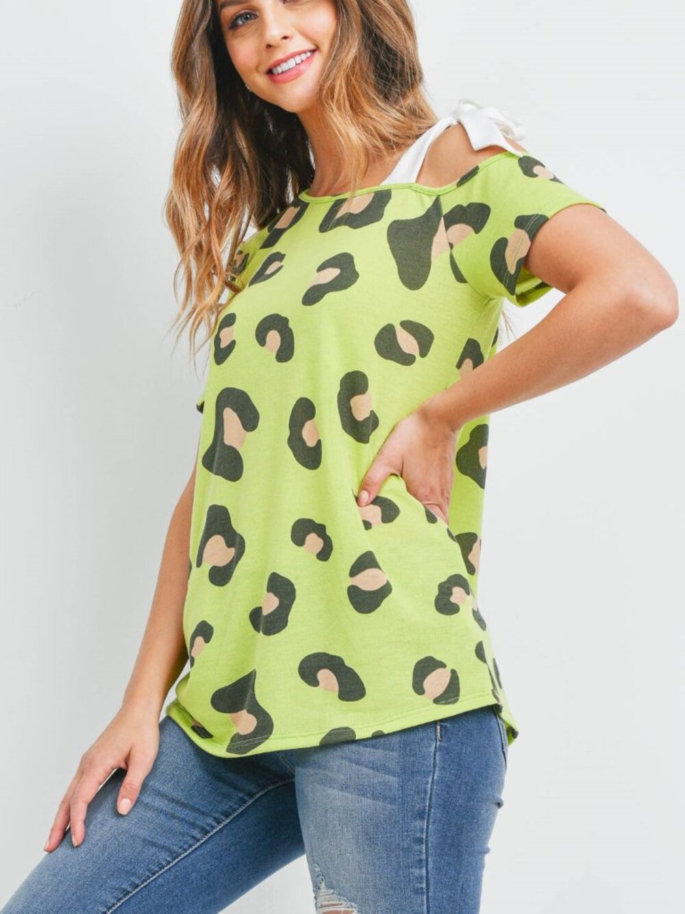Lime Leopard Top
